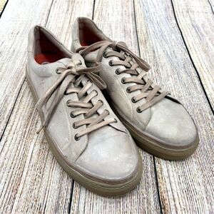 Roan‎ by Bed Stu Albright Men's Size 10.5 Distressed Tan Leather Sneakers NWOT